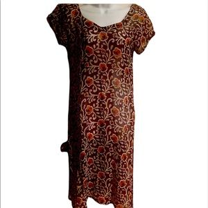 Indian contemporary, self print, wine colored Indian Kurti